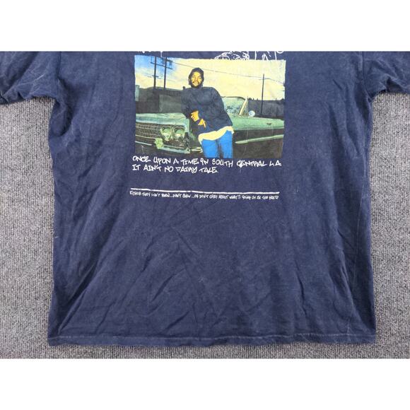 Mens Boyz N The Hood Ice Cube T Shirt Size L Blue Graphic Logo - Picture 7 of 12
